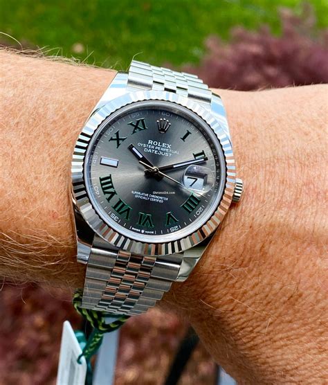 rolex wimbledon 41mm jubilee fluted|rolex datejust 41 white jubilee.